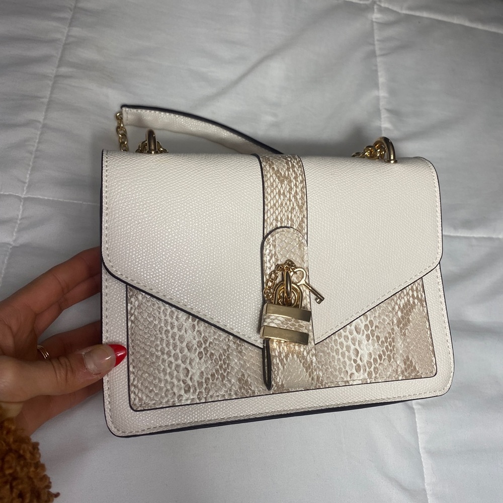 ALDO snakeskin nude/beige bag